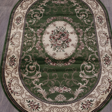Ковер D066 - GREEN - Овал COLIZEY