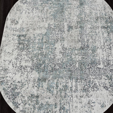 Ковер 02475F - BLUE / GREY - Овал - коллекция SAFARI