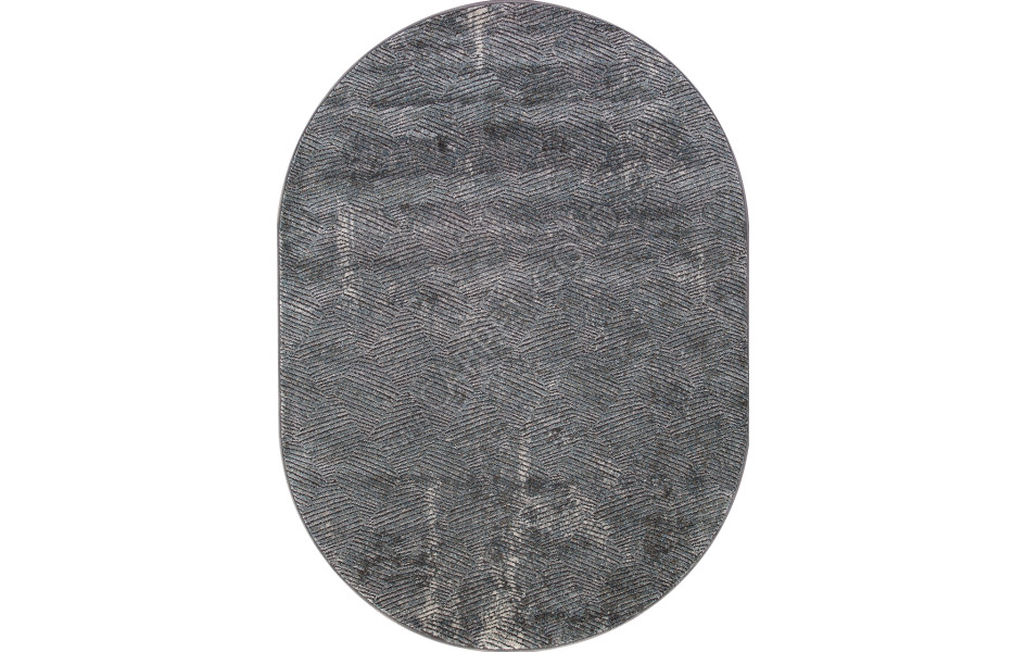 Ковер российский D768 GRAY овальный - коллекция SERENITY