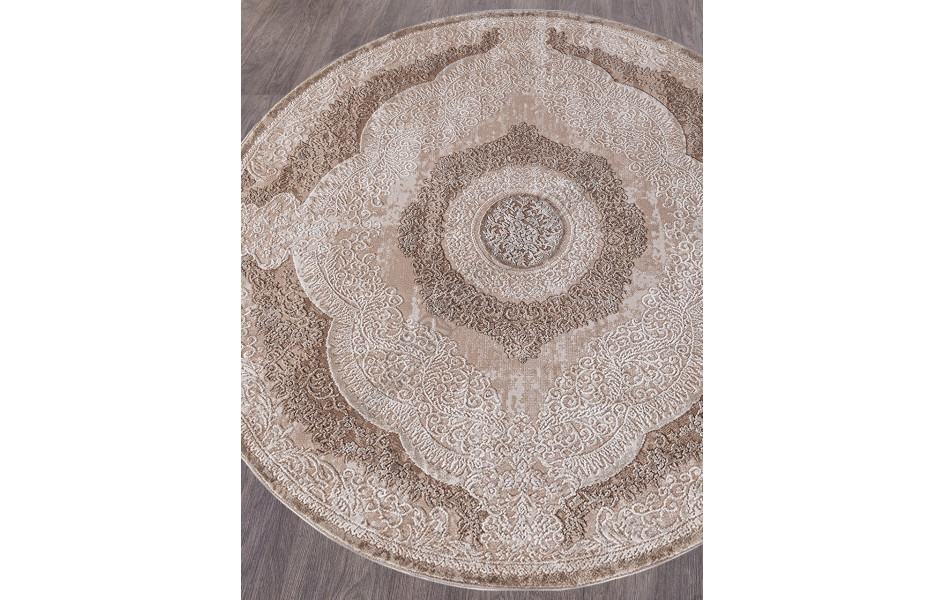Ковер 03880B - BROWN / BROWN - Круг ARMINA