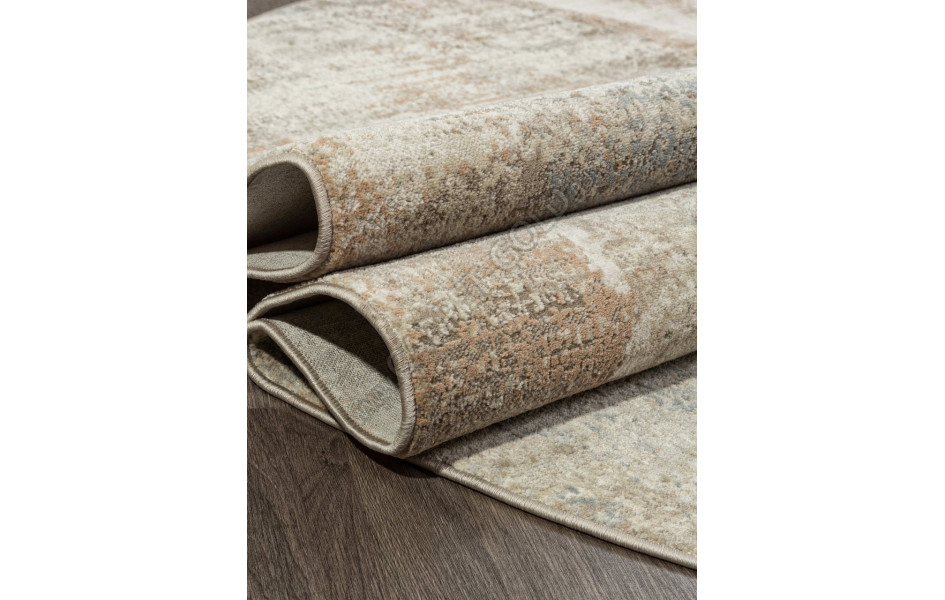 Ковер F428AB - BEIGE / PUDRA - Овал - коллекция AFINA