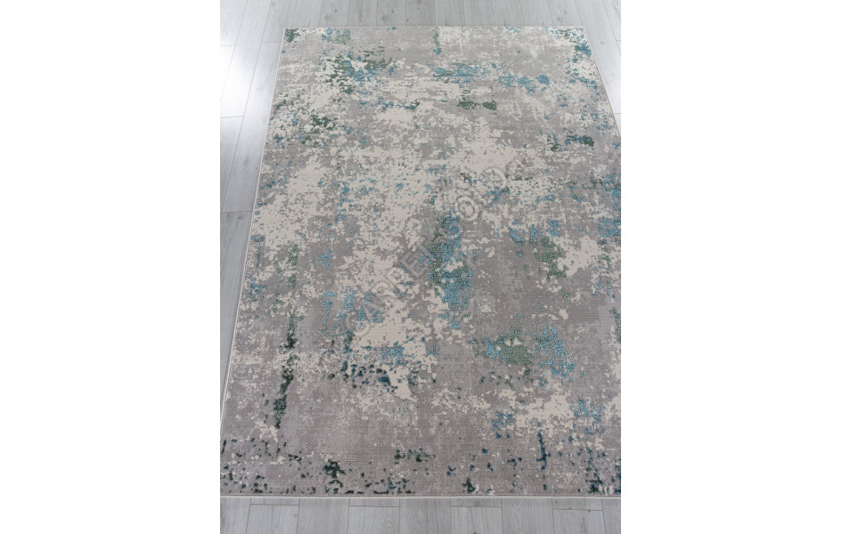 Ковер F477 - GRAY-BLUE - Прямоугольник - коллекция LIMAN