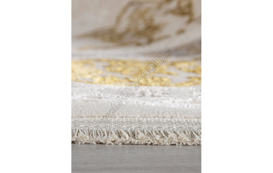 Ковер A064A - CREAM / GOLD FDY - Овал - коллекция ZARINA