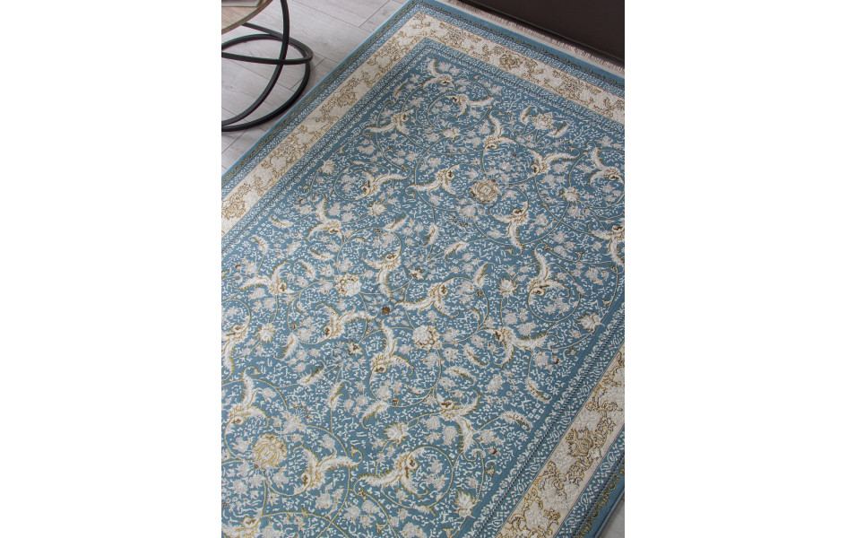 Ковер M101B - BLUE / BLUE - Прямоугольник - коллекция ZARINA